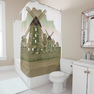 Windmill Shower Curtain