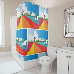 Windmill Shower Curtain