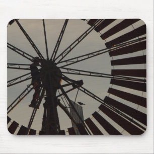 Windmill silhouette mousepad