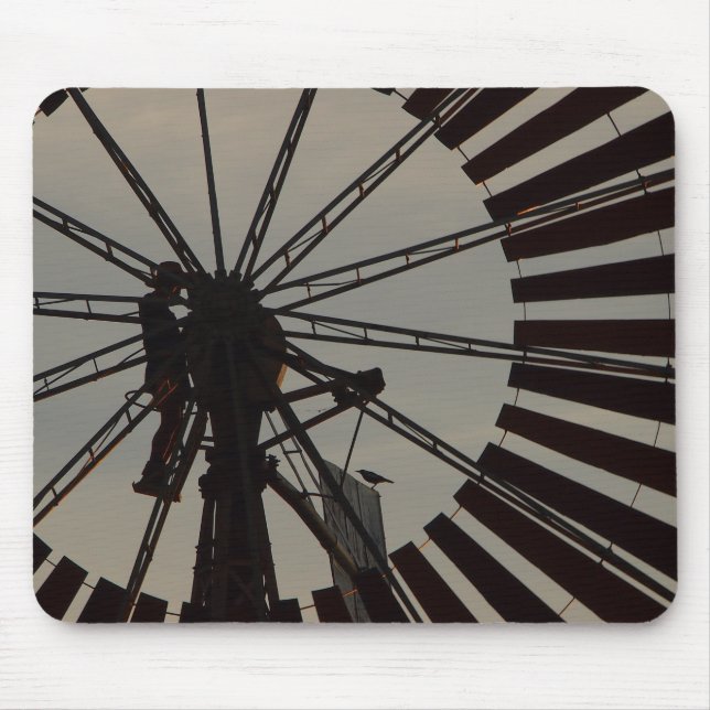 Windmill silhouette mousepad (Front)