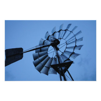 WINDMILL STORM CLOUDS RURAL QUEENSLAND AUSTRALIA PHOTO PRINT