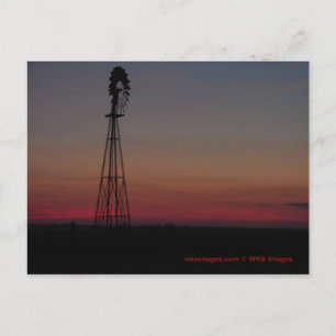 Windmill/ Sunset 6142007 Postcard