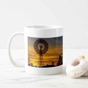 Windmill Sunset coffee mug