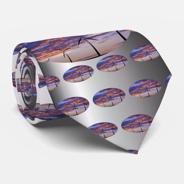 Windmill Turbine at Sunset Tie (Rolled)