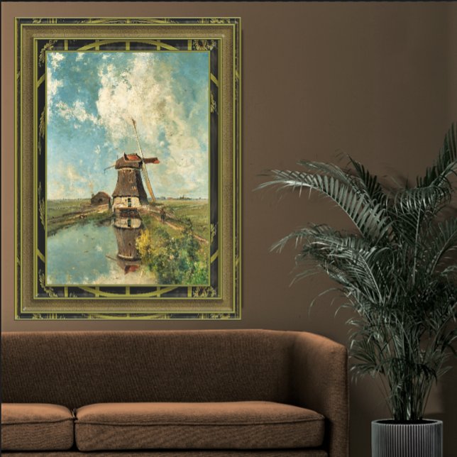 Windmill Vintage 1800 | Canvas Print (Creator Uploaded)