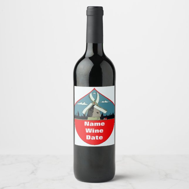 Windmill Wine Wine Label (Front)