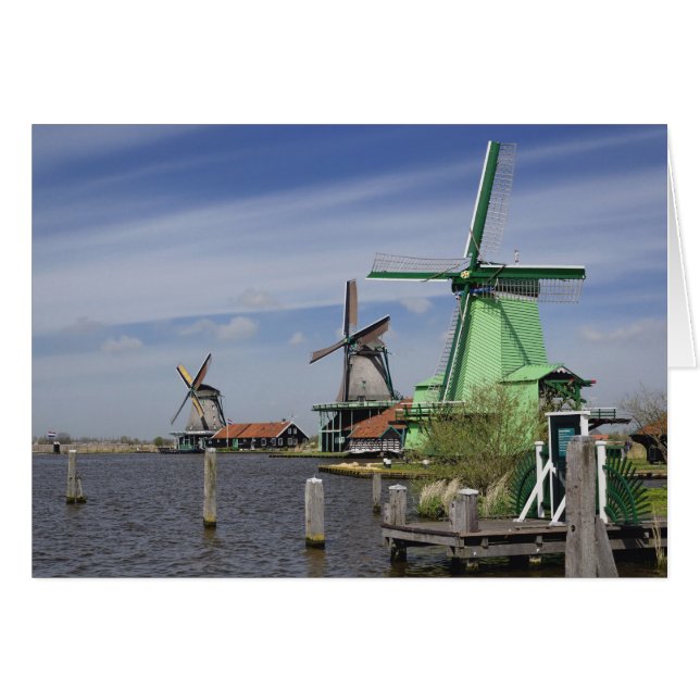 Windmill, Zaanse Schans, Holland, Netherlands 2 (Front Horizontal)