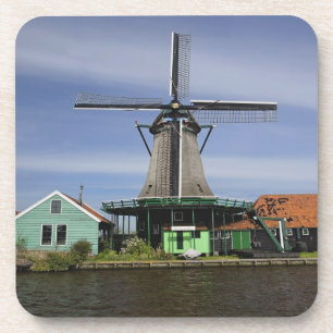 Windmill, Zaanse Schans, Holland, Netherlands 3 Coaster