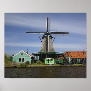 Windmill, Zaanse Schans, Holland, Netherlands 3 Poster