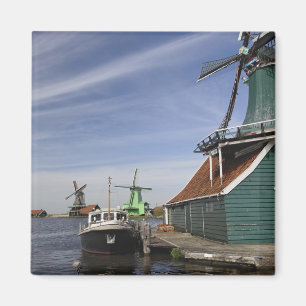 Windmill, Zaanse Schans, Holland, Netherlands Magnet