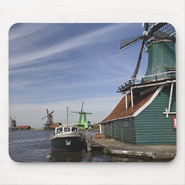 Windmill, Zaanse Schans, Holland, Netherlands Mouse Mat (Front)