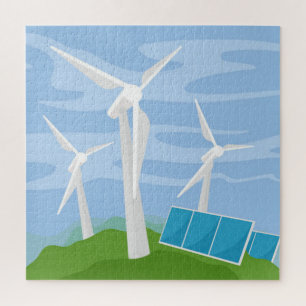 Windmills and Solar Cells Jigsaw Puzzle
