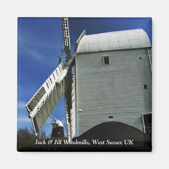 Windmills : Jack & Jills @ West Sussex UK Magnet (Front)