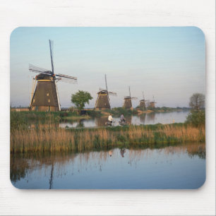 Windmills, Kinderdijk, Netherlands Mouse Mat