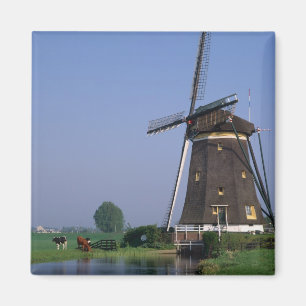 Windmills, Leidschendam, Netherlands Magnet