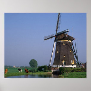 Windmills, Leidschendam, Netherlands Poster