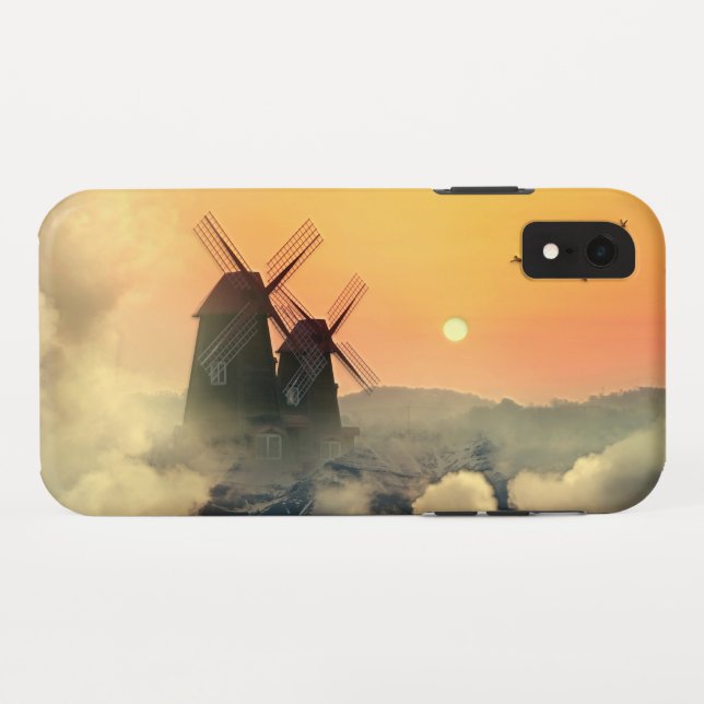 Windmills Mountains and Clouds Case-Mate iPhone Case (Back (Horizontal))