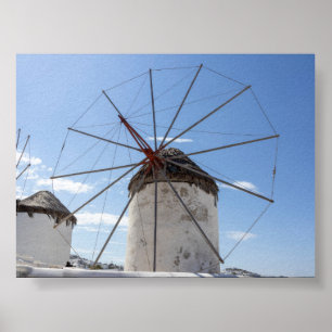 Windmills of Mykonos Poster