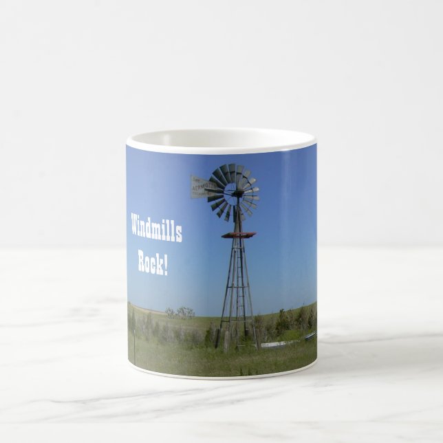 Windmills Rock! Coffee Mug (Center)