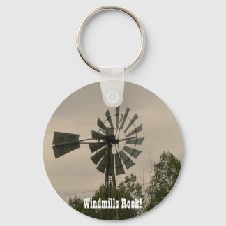 Windmills Rock! Key Ring