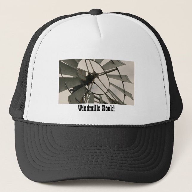 Windmills Rock! Trucker Hat (Front)