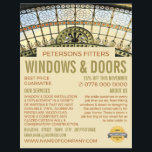 Window Arch, Window & Door Fitter Company Flyer<br><div class="desc">Window Arch,  Window & Door Fitter Company Advertising Flyer by The Business Card Store.</div>