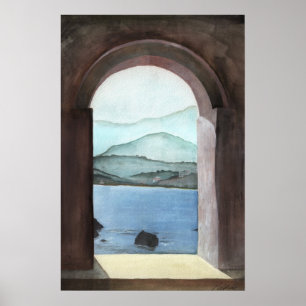 Window At Crete Poster