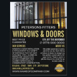 Window & Bars, Window & Door Fitter Company Flyer<br><div class="desc">Window & Bars,  Window & Door Fitter Company Advertising Flyer by The Business Card Store.</div>
