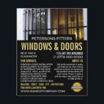 Window & Bars, Window & Door Fitter Company Flyer<br><div class="desc">Window & Bars,  Window & Door Fitter Company Advertising Flyer by The Business Card Store.</div>