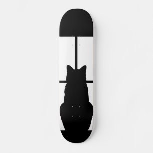 Window Black Cat Click to Customise a colour decor Skateboard