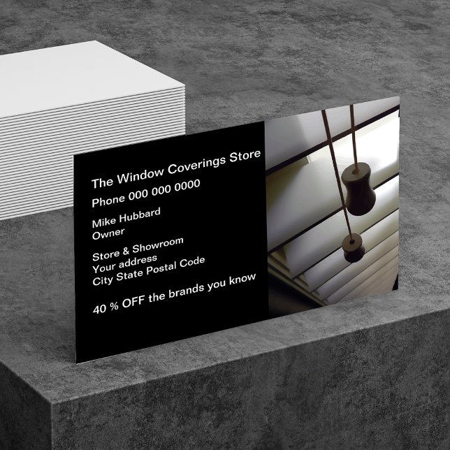 Window Blinds Retail Business Card (Creator Uploaded)