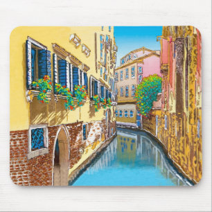 Window Boxes along the Canal Mouse Mat