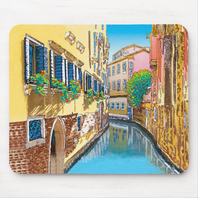 Window Boxes along the Canal Mouse Mat (Front)