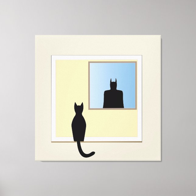 Window Cat Canvas Print (Front)