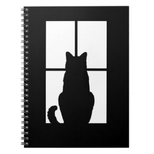 Window Cat Click to Customise Colour Decor Notebook