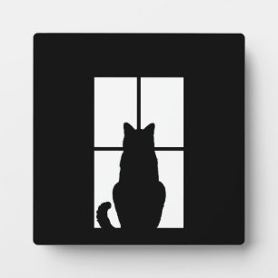 Window Cat Click to Customise Get any colour decor Plaque