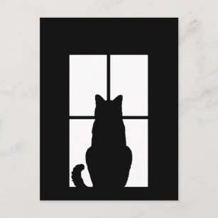 Window Cat Click to Customise Get any colour decor Postcard