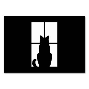 Window Cat Click to Customise Get any colour decor Table Number