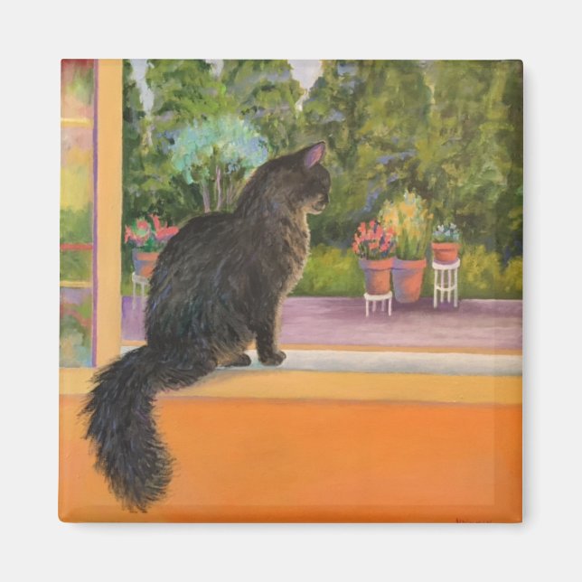 Window Cat Magnet (Front)