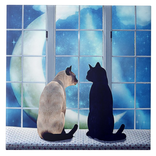 Window Cats Tile (Front)