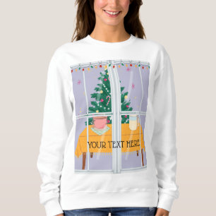WINDOW CHRISTMAS SWEATSHIRT