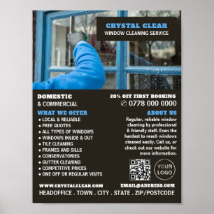 Window Clean, Window Cleaner, Cleaning Service Poster