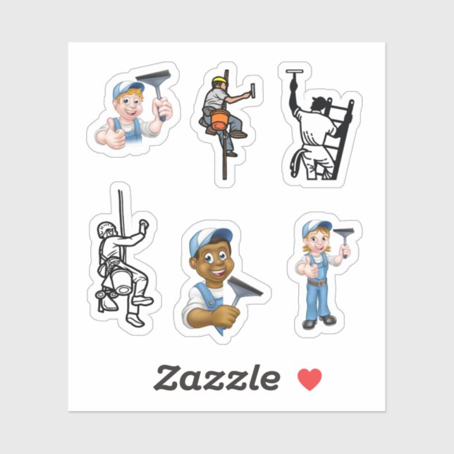 Window Cleaner Stickers (Sheet)