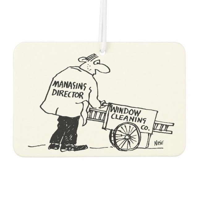 Window Cleaner with Window Cleaning Cart Car Air Freshener (Back)