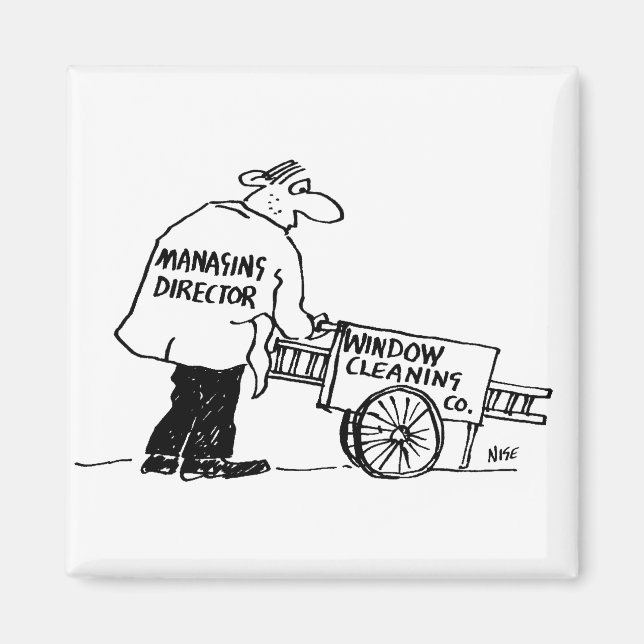 Window Cleaner with Window Cleaning Cart Magnet (Front)