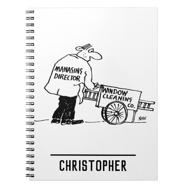 Window Cleaner with Window Cleaning Cart Notebook (Front)