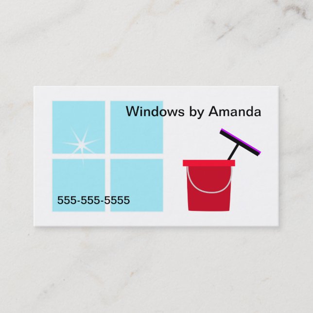 Window Cleaning Business Card (Front)