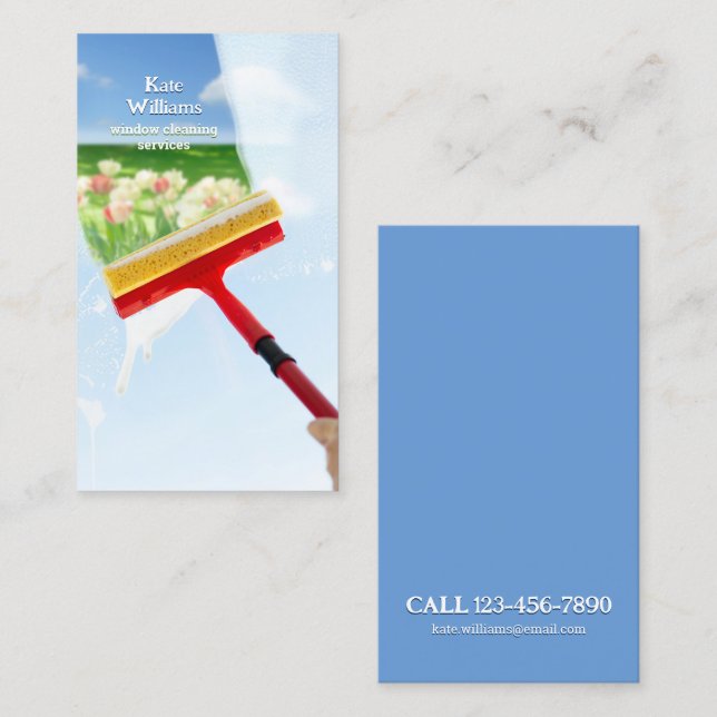 Window Cleaning Business Card (Front/Back)