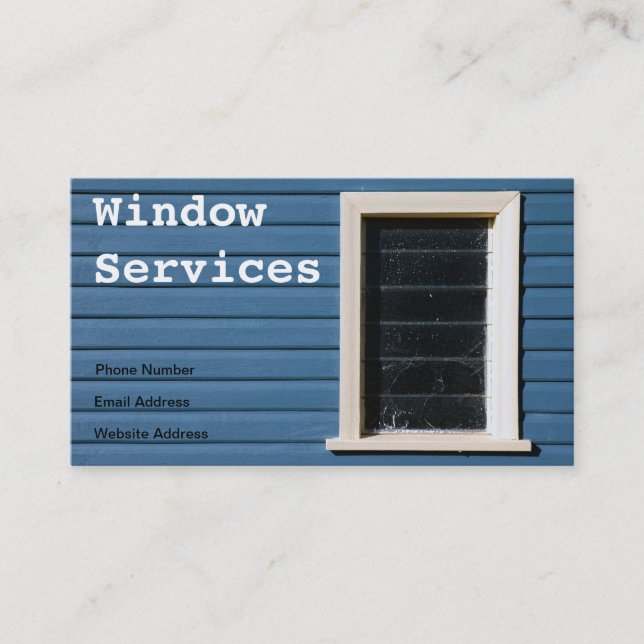 Window Cleaning Business Card (Front)