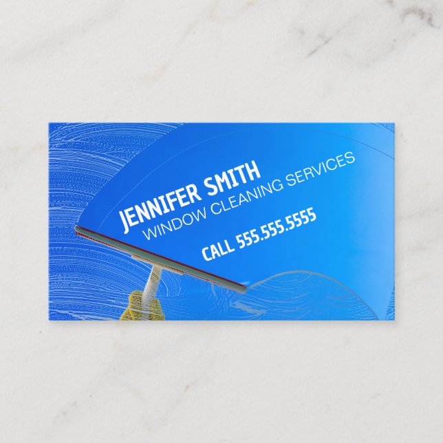 Window Cleaning Business Card (Front)